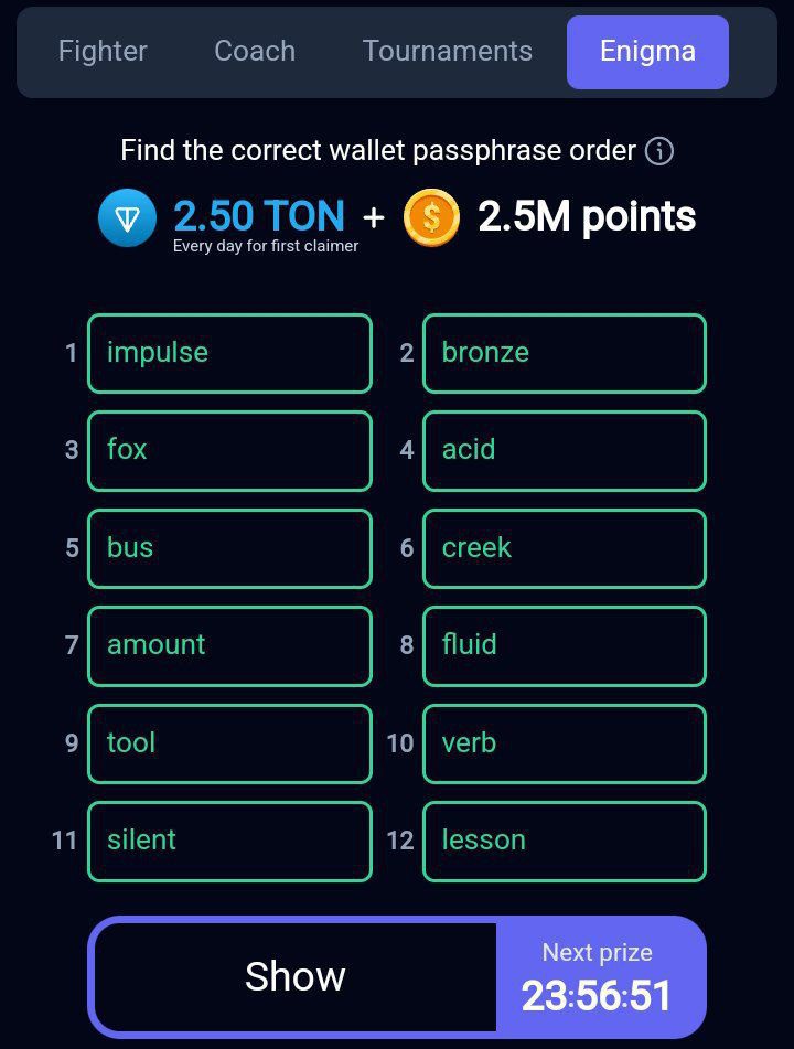 کد انیگما راکی رابیت ۱۵ مرداد